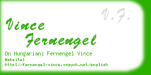 vince fernengel business card